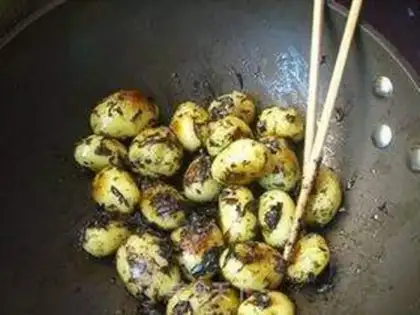 Make The olives, the potatoes step 5