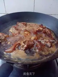 Make Red burning pig hoof step 6