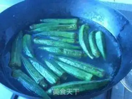 Make Peach bean dry and scrambled step 0
