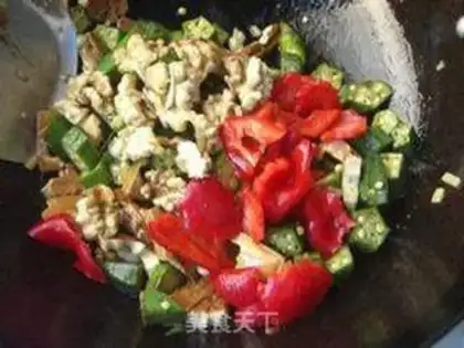 Make Peach bean dry and scrambled step 5