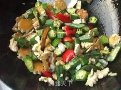 Make Peach bean dry and scrambled step 6