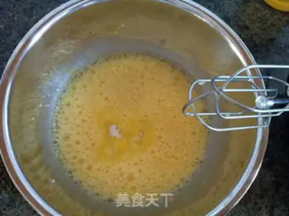 Make Black sesame sponge cake step 3
