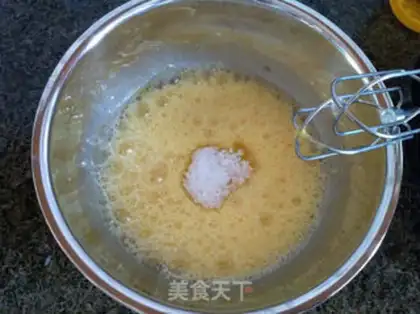 Make Black sesame sponge cake step 4