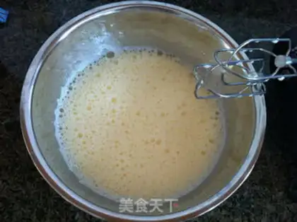Make Black sesame sponge cake step 5