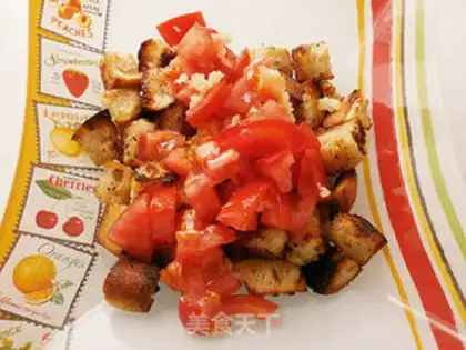 Make Italian bread salad step 4