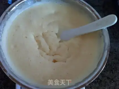 Make Black sesame sponge cake step 9