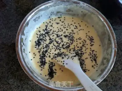 Make Black sesame sponge cake step 10