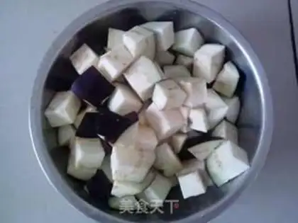 Make Fish tofu and eggplant step 1