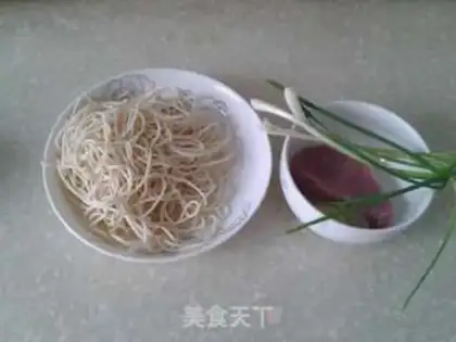 Make Five-coloured silk noodles step 1