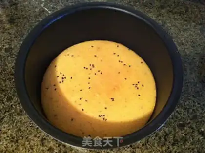 Make Black sesame sponge cake step 13