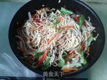 Make Five-coloured silk noodles step 13