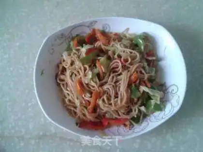 Make Five-coloured silk noodles step 14