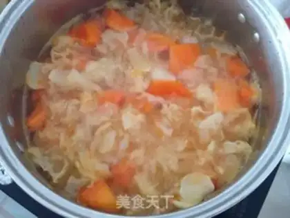 Make The papaya lilies step 4