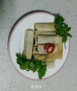 Make Western pancakes and vegetable rolls step 5