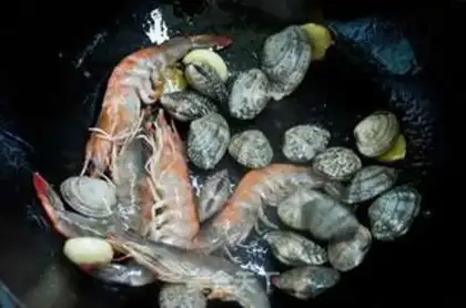 Make Seafood veil step 1