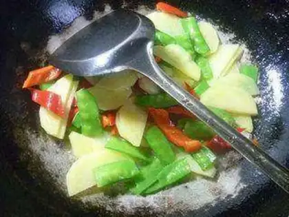 Make Potato pepper step 7