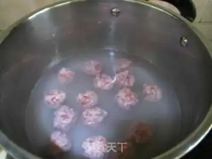 Make The meat cucumber fan soup step 4