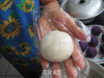 Make Milky potato ice-cream mooncake step 14