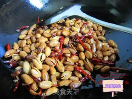 Make Spicy peanuts step 6