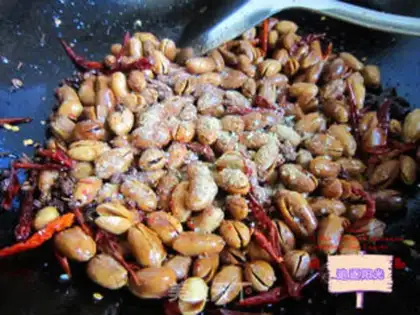Make Spicy peanuts step 7