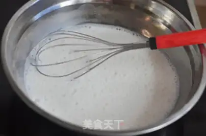 Make Cracker leather and fresh milk step 2