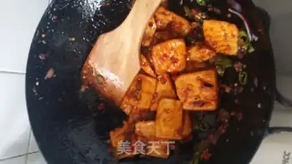 Make Spicy tofu step 6