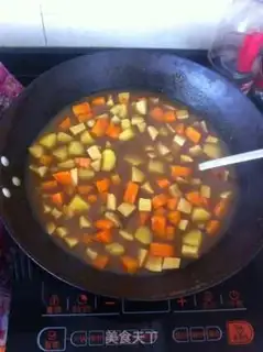 Make Gold curry chicken steak step 16
