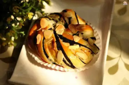 Make Black sesame bread step 12