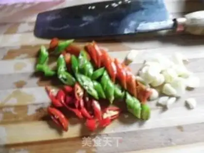 Make The radish is fired step 0