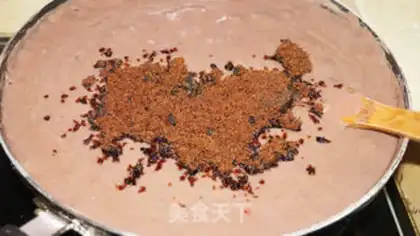 Make Red Bean Sand rose pie step 7