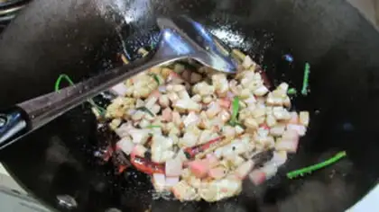 Make The radish is fired step 3