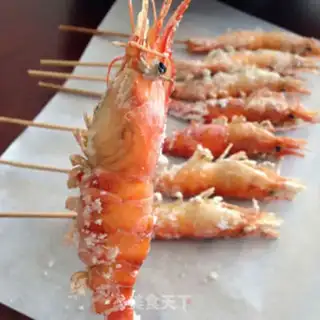 Make Salt roasted shrimp step 3