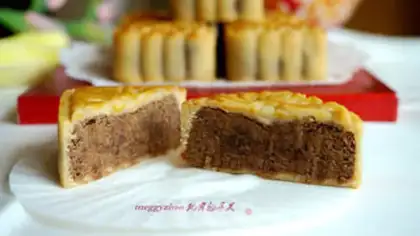 Make Red Bean Sand rose pie step 11