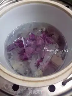 Make Purple potato silver ear soup step 4
