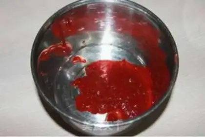 Make Cherry mousse step 2
