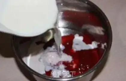 Make Cherry mousse step 3