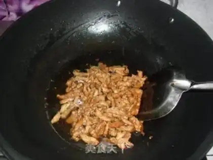 Make Chicken-legged mushrooms and fried meat step 4