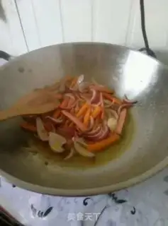Make Hot fried rice cake step 5