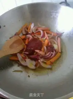 Make Hot fried rice cake step 6