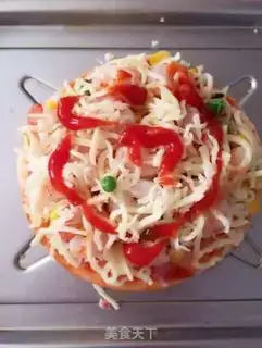 Make Bacon shrimp pizza step 2