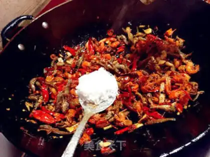 Make Dry spicy fish step 14