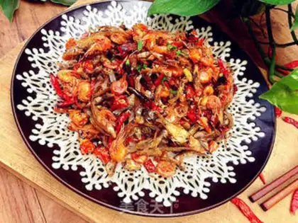 Make Dry spicy fish step 17