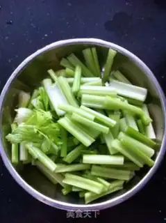 Make Celery and meat step 0