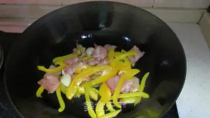 Make Autumn fried bacon step 5