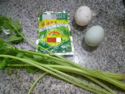 Make Celery and duck eggs step 0