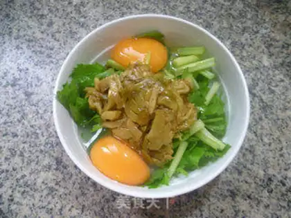 Make Celery and duck eggs step 3