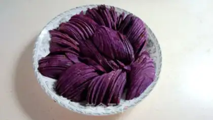 Make Potato roses step 1