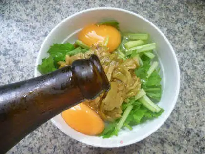 Make Celery and duck eggs step 4