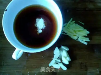 Make Blue pepper squid flowers step 7