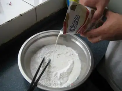 Make Milky potato ice-cream mooncake step 1